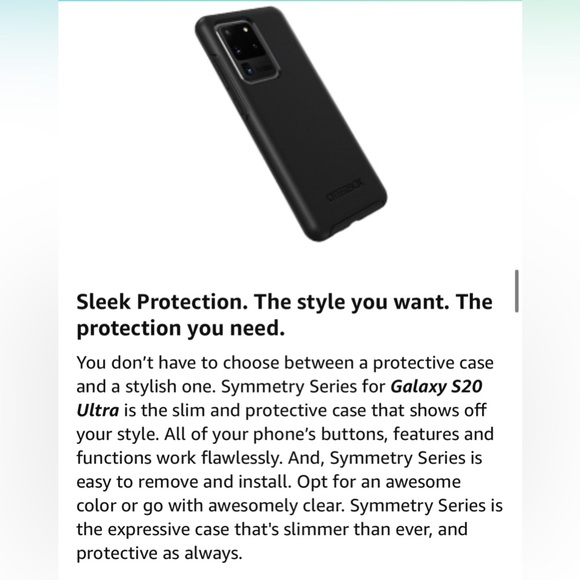 OTTERBOX SYMMETRY SERIES Case Galaxy S20 Ultra/Galaxy S20 Ultra 5G - Picture 6 of 12